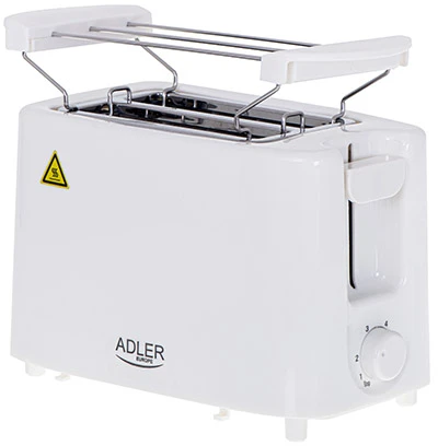 Adler | Skrudintuvas | AD 3223 | Galia 750 W | Lizdų skaičius 2 | Korpuso medžiaga Plastikas | Baltas