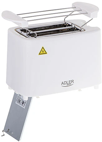 Adler | Skrudintuvas | AD 3223 | Galia 750 W | Lizdų skaičius 2 | Korpuso medžiaga Plastikas | Baltas