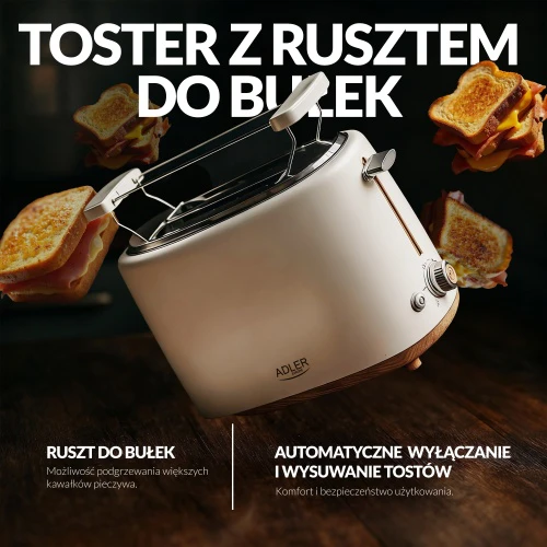Skrudintuvas ADLER AD 3225 TOASTER WITH GRILL