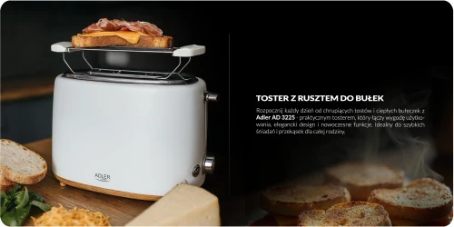 Skrudintuvas ADLER AD 3225 TOASTER WITH GRILL