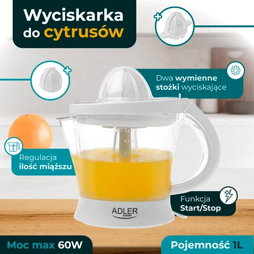 Sulčiaspaudė Adler AD 4014 balta