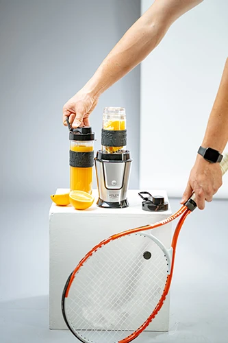 Adler | Maišytuvas | AD 4081 | Tabletop | 800 W | Jar material BPA Free Plastic | Jar capacity 0.4 + 0.57 L | Ice crushing | Juodas/Nerūdijantis plienas