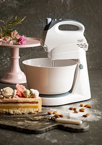 Virtuvinis kombainas Adler | Mixer | AD 4202 | Mixer with bowl | 300 W | Greičių skaičius 5 | Turbo mode | Baltas