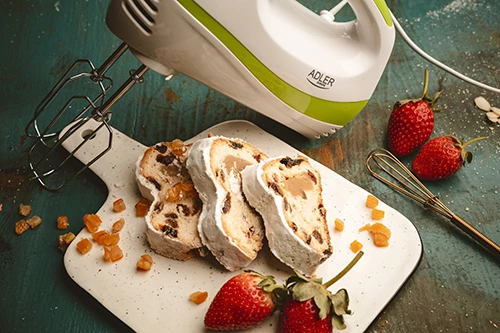 Plakiklis Adler | Mixer | AD 4205 g | Hand Mixer | 300 W | Greičių skaičius 5 | Turbo mode | Baltas/Žalias