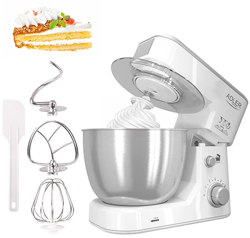 Virtuvinis kombainas Adler | AD 4216 | 1000 W | Greičių skaičius 6 | Bowl capacity 4 L | Baltas