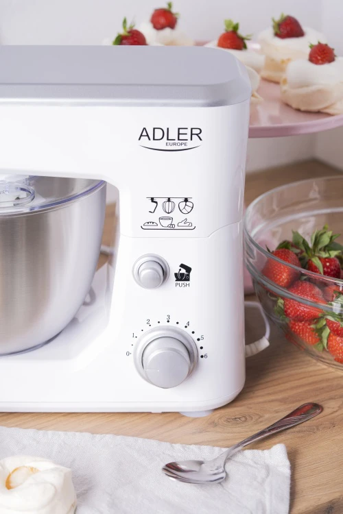 Virtuvinis kombainas Adler | AD 4216 | 1000 W | Greičių skaičius 6 | Bowl capacity 4 L | Baltas
