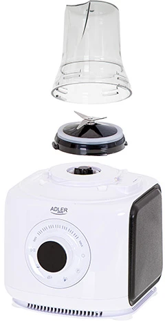 Adler | LCD virtuvinis kombainas 12in1 | AD 4224 | 1000 W | Greičių skaičius 7 | Bowl capacity 3.5 L | Ice crushing | Baltas/Juodas