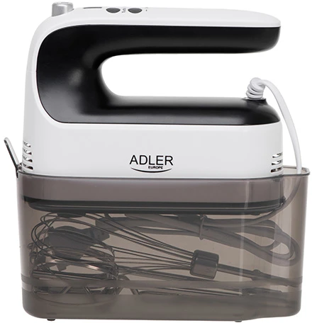 Plakiklis Adler Hand Mixer | AD 4229 | Hand Mixer | 600 W | Greičių skaičius 9 | Turbo mode | Juodas/Baltas