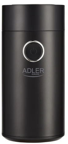 Kavamalė Adler | Kavos malūnėlis | AD4446bs | 150 W | Kavos pupelių talpa 75 g | Dangčio apsauginis jungiklis | Juodas