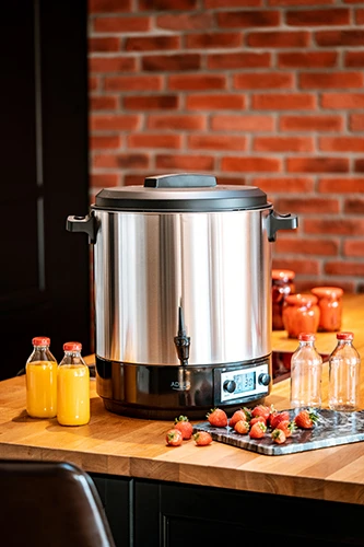 Adler | Electric pot/Cooker | AD 4496 | 2600 W | 28 L | Nerūdijantis plienas/Juodas