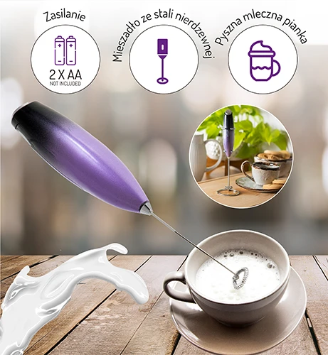 Adler | Pieno plaktuvas su stovu | AD 4499 | Pieno plakiklis | Juodas/Violetinė