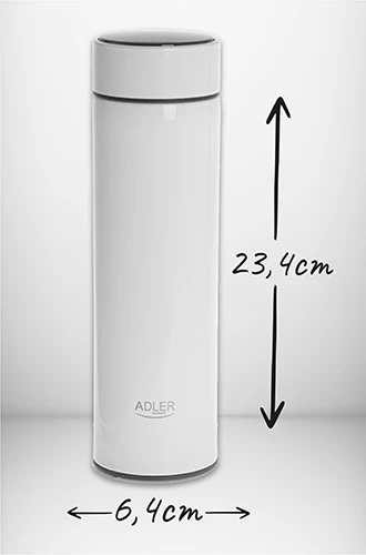 Termosas Adler AD 4506, 473 ml, Baltas
