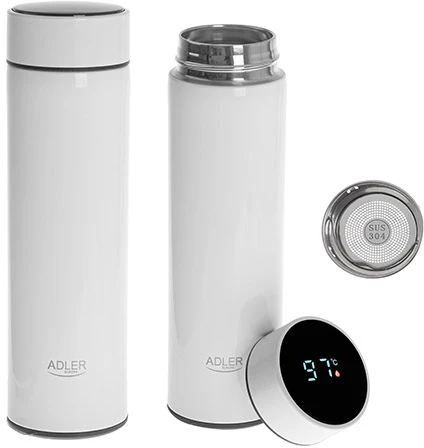 Termosas Adler AD 4506, 473 ml, Baltas