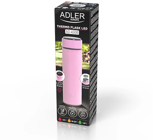 Termosas Adler AD 4506, 473 ml, Rožinis