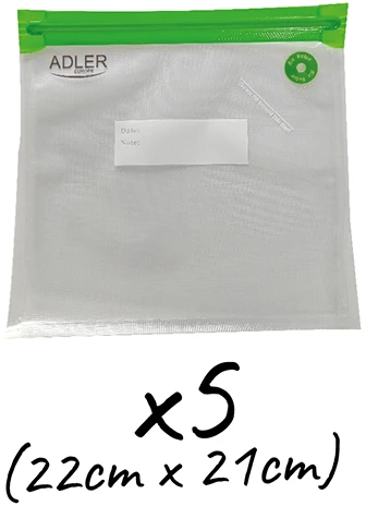 Adler AD 4514.1 Vacuum bags set, Baltas | Adler