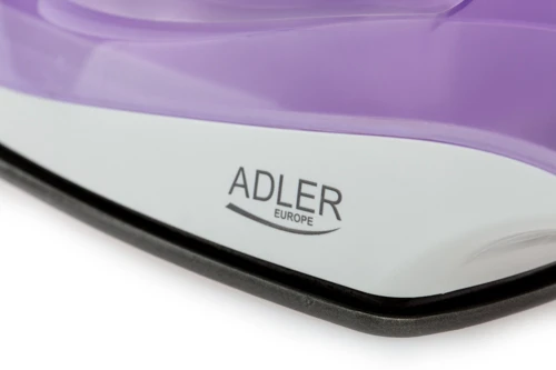 Lygintuvas | Adler | AD 5019 | With cord | 1600 W | Vanduo tank capacity 100 ml | Continuous steam 10 g/min | Violet/Baltas