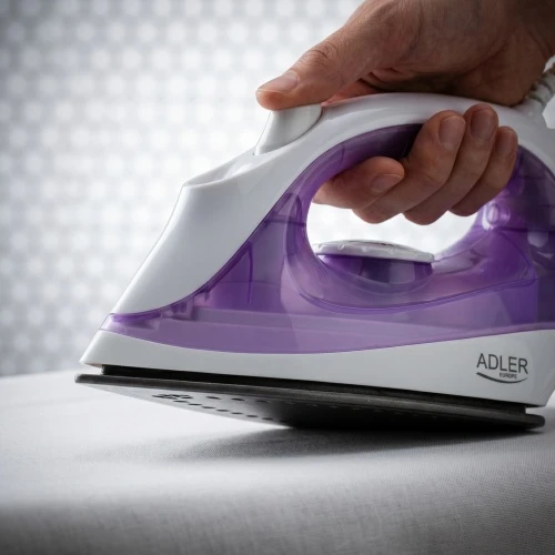 Lygintuvas | Adler | AD 5019 | With cord | 1600 W | Vanduo tank capacity 100 ml | Continuous steam 10 g/min | Violet/Baltas
