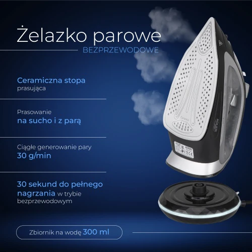 Adler Garų lygintuvas | AD 5043 | Garų lygintuvas | 2800 W | Vanduo tank capacity 300 ml | Continuous steam 30 g/min | Steam boost performance 42 g/min | Juodas/Sidabrinis