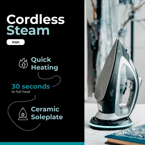 Adler Garų lygintuvas | AD 5043 | Garų lygintuvas | 2800 W | Vanduo tank capacity 300 ml | Continuous steam 30 g/min | Steam boost performance 42 g/min | Juodas/Sidabrinis