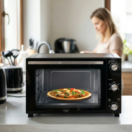 Mikrobangų krosnelė Adler Electric orkaitė | AD 6028 | 60 L | 2000 W | Juodas