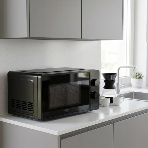 Adler | Mikrobangų krosnelė | AD 6206 | Laisvai pastatoma | 700 W | Konvekcinė | 20 l | Juodas