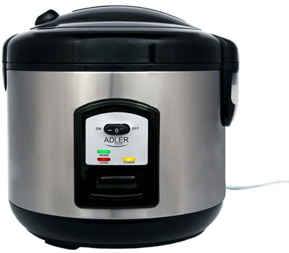 Adler AD 6406 ryžių viryklė - 1,5 l talpos, Juoda
