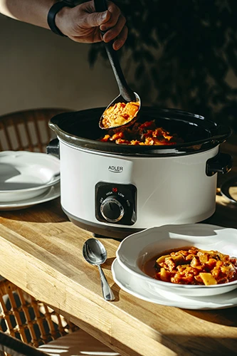 Adler | Lėta viryklė | AD 6413w | 290 W | 5,8 L | Programų skaičius 3 | Baltas