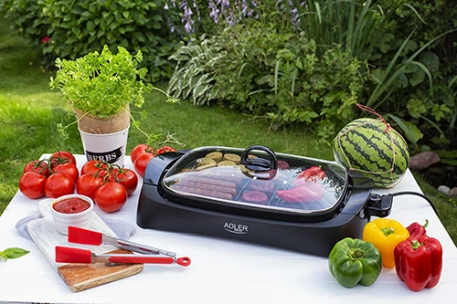 Adler | Electric Grilis | AD 6610 | Table | 3000 W | Juodas