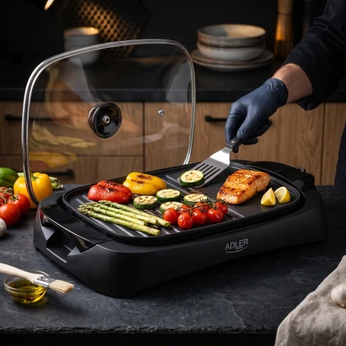 Adler | Electric Grilis | AD 6610 | Table | 3000 W | Juodas