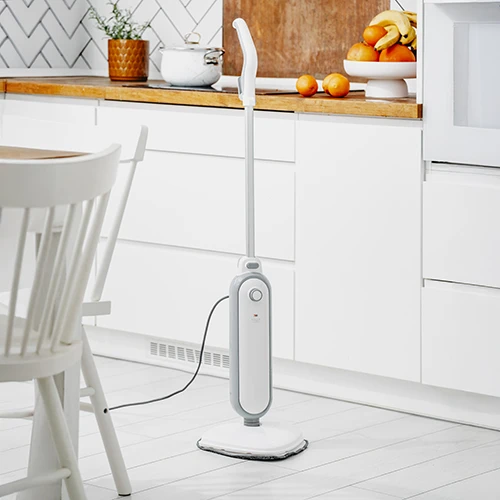 Adler Steam šluota | AD 7057 | Galia 1300 W | Vanduo bako talpa 0,38 L | Baltas/Pilkas