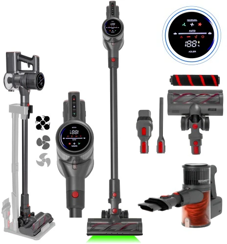 Adler AD 7062 vertikalus dulkių siurblys – „Pro LED“