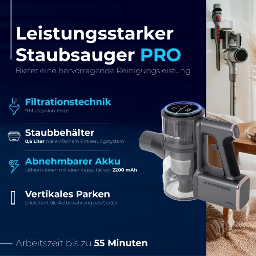 Adler AD 7062 vertikalus dulkių siurblys – „Pro LED“