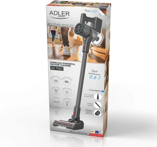 Adler AD 7062 vertikalus dulkių siurblys – „Pro LED“