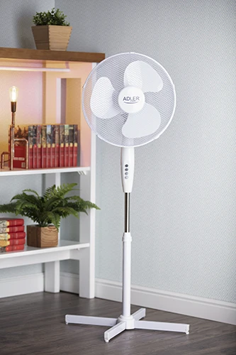Ventiliatorius Adler AD 7305,  90W, 40cm (Baltas)
