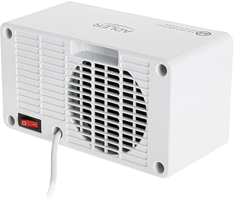 Adler | AD 7746 | Keraminis ventiliatoriaus šildytuvas | 1000 W | Galios lygių skaičius 2 | Baltas