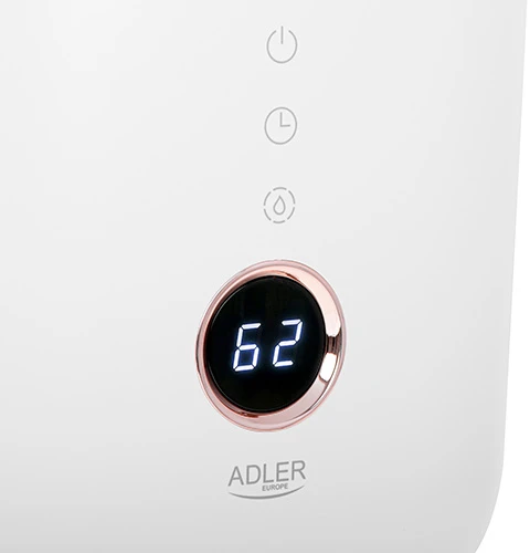 Adler | AD 7972 | Drėkintuvas | 23 W | Vanduo bako talpa 4 L | Tinka kambariams iki 35 m² | Ultragarsinis | Drėkinimo pajėgumas 150-300 ml/val | Baltas