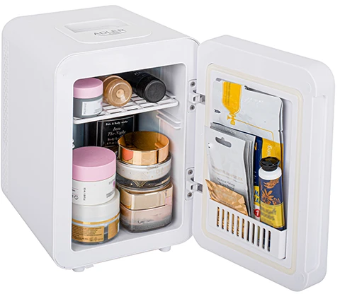 Adler | Mini šaldytuvas with mirror | AD 8085 | Free standing | Larder | Height 27 cm | Šaldytuvas net capacity 4 L | Baltas