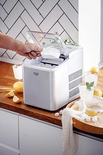 Adler | Ice Maker | AD 8086 | Power 100 W | Sidabrinis