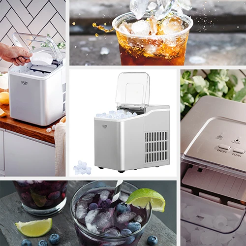 Adler | Ice Maker | AD 8086 | Power 100 W | Sidabrinis
