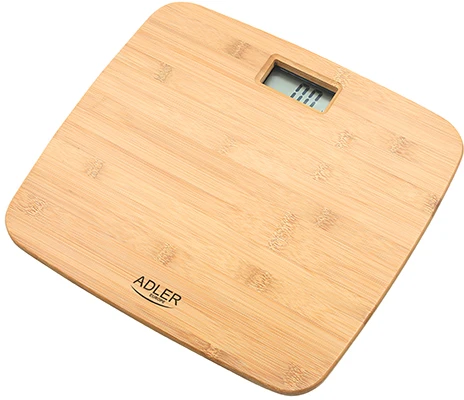 Adler | Bambuko svarstyklės vonios kambariui | AD 8173 | Didžiausias svoris (keliamoji galia) 150 kg | Tikslumas 100 g
