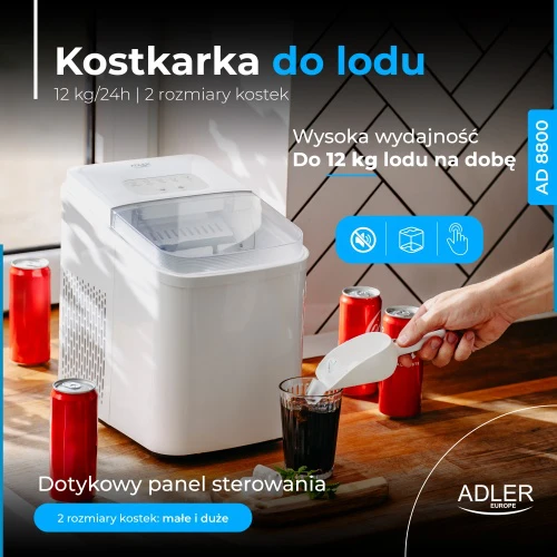 Ledo kubelių gaminimo aparatas ADLER AD-8800