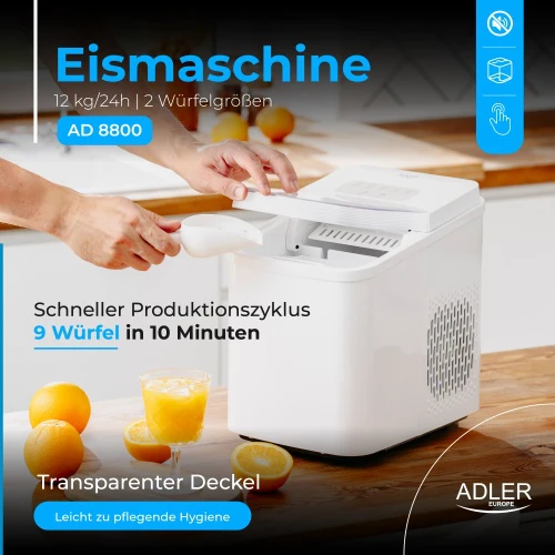 Ledo kubelių gaminimo aparatas ADLER AD-8800