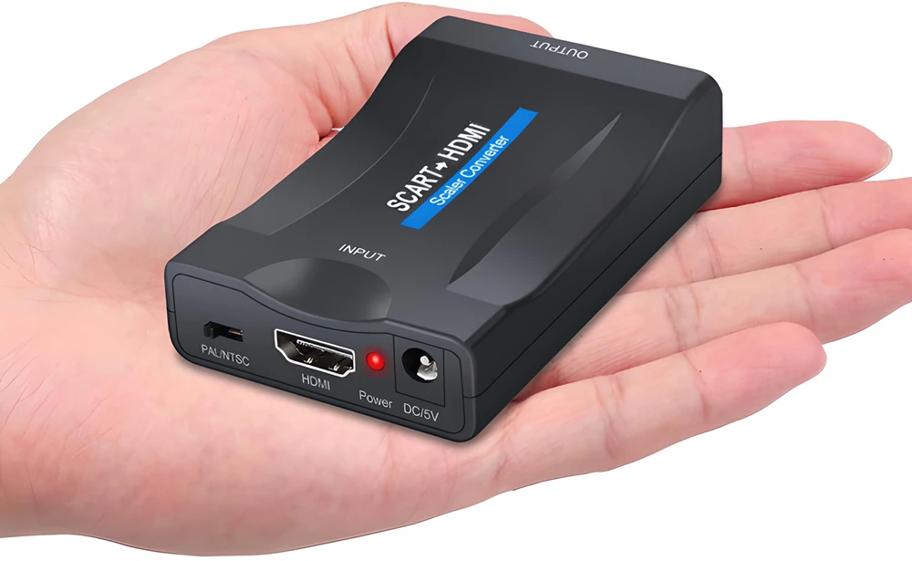 Retoo Adapterio keitiklis SCART į HDMI signalo adapteris euro jungtis AV euro fhd -e392