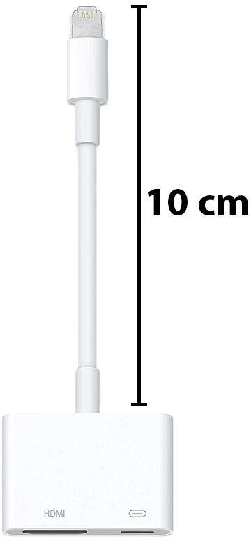 Adapteris su apšvietimo jungtimi į HDMI AV