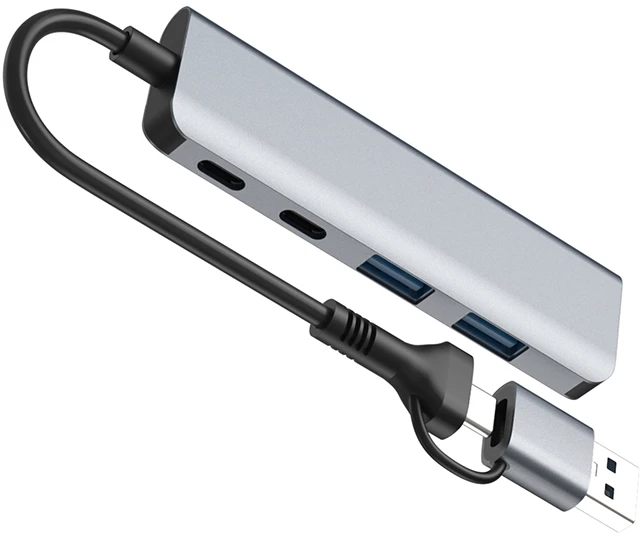 TRACER A-5 ADAPTERIS, USB C tipo į USB-A, 2x USB-A + 2x USB-C