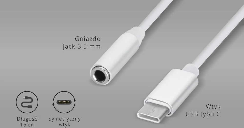 Kruger & Matz USB C adapteris - 3.5mm stereo mini AUX Basic