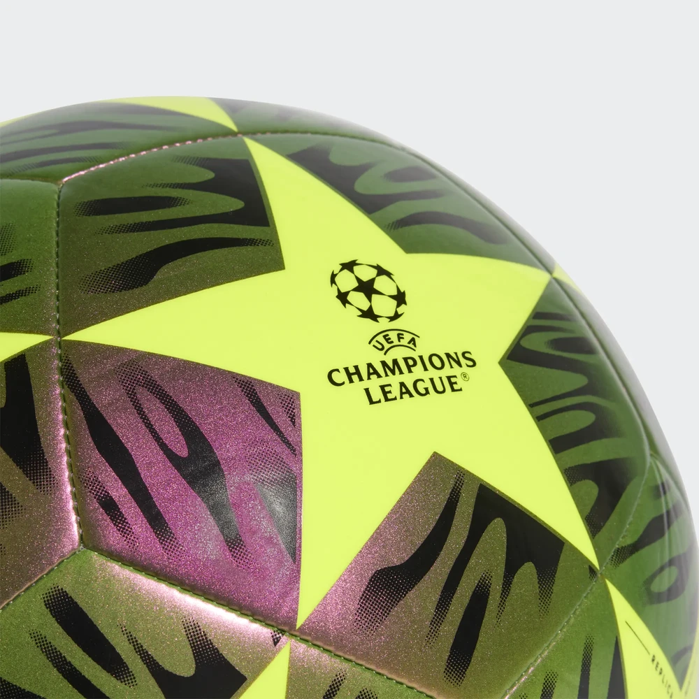 „Adidas“ – UEFA Čempionų lygos futbolo kamuolys, 5 dydis – juodas/geltonas