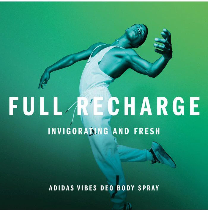 Adidas - Vibes Full Recharge dezodorantas purškiklis - 150 ml