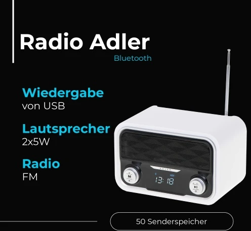 Adler AD 1185 Bluetooth radijas