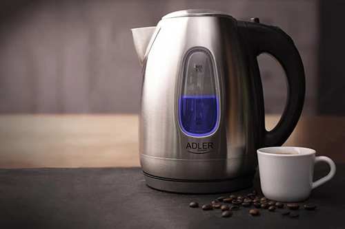 Adler | Virdulys | AD 1223 | Standard | 2200 W | 1.7 L | Nerūdijantis plienas | 360° rotational base | Nerūdijantis plienas